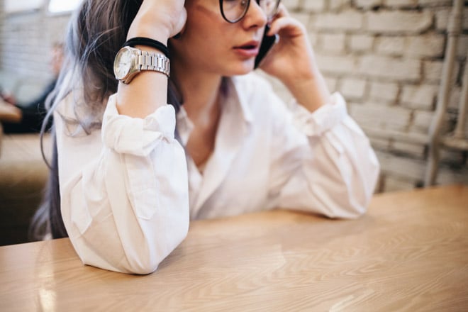 businesswoman talking on phone