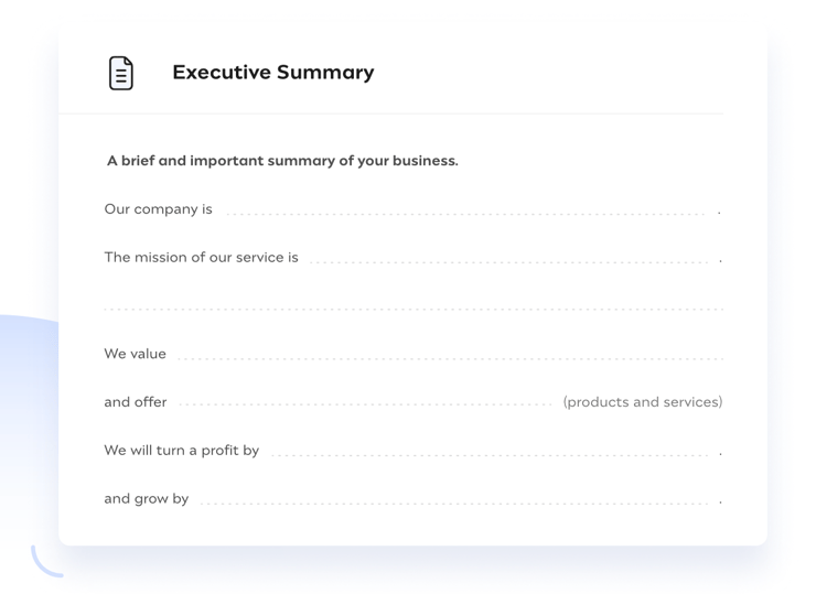 business plan template