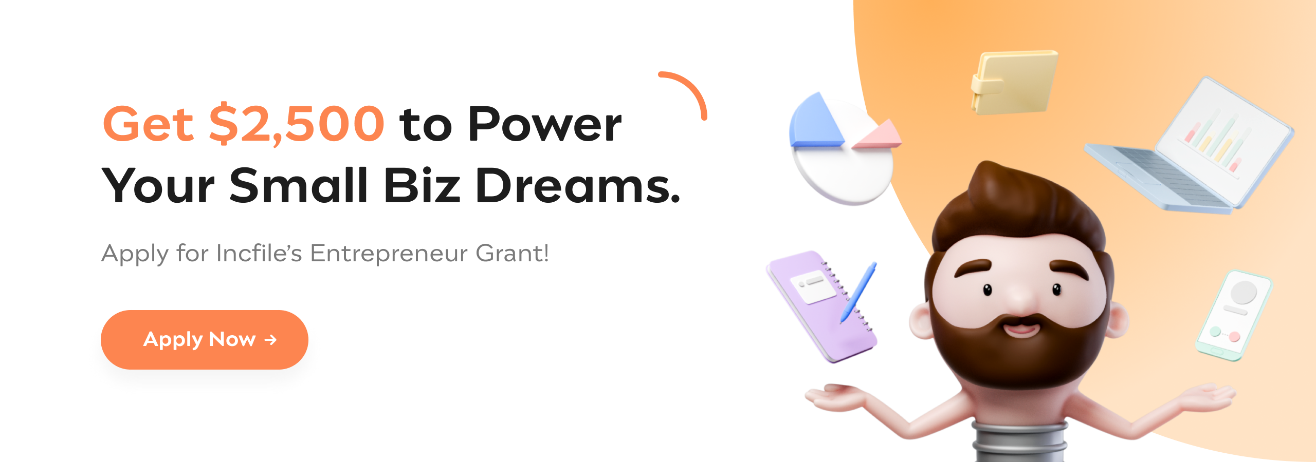 Apply for Incfile's Entrepreneur Grant