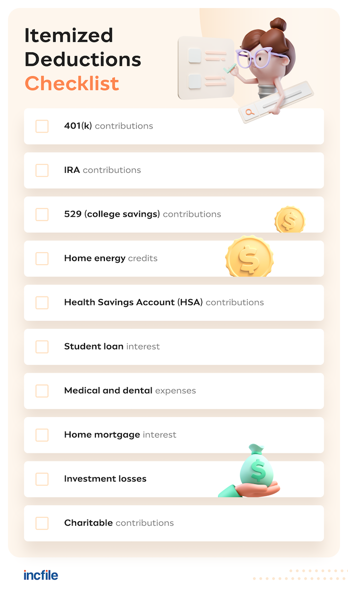 Itemized Deductions Checklist